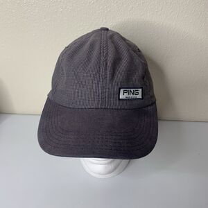 PING Golf Made In USA Subtle Pattern Hat Adjustable  Blue/Gray